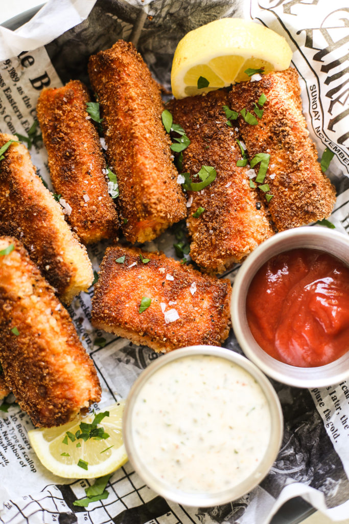 Easy Crispy Salmon Sticks