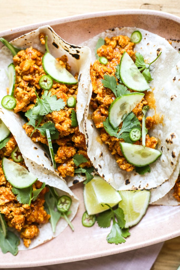 Spicy Chicken Tikka Tacos