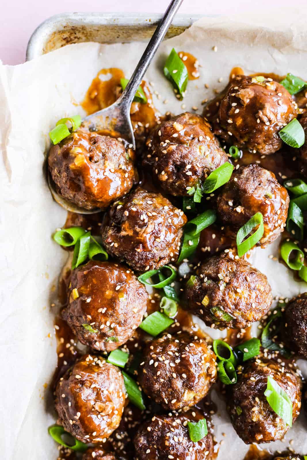 Baked Mongolian Beef Meatballs The Defined Dish